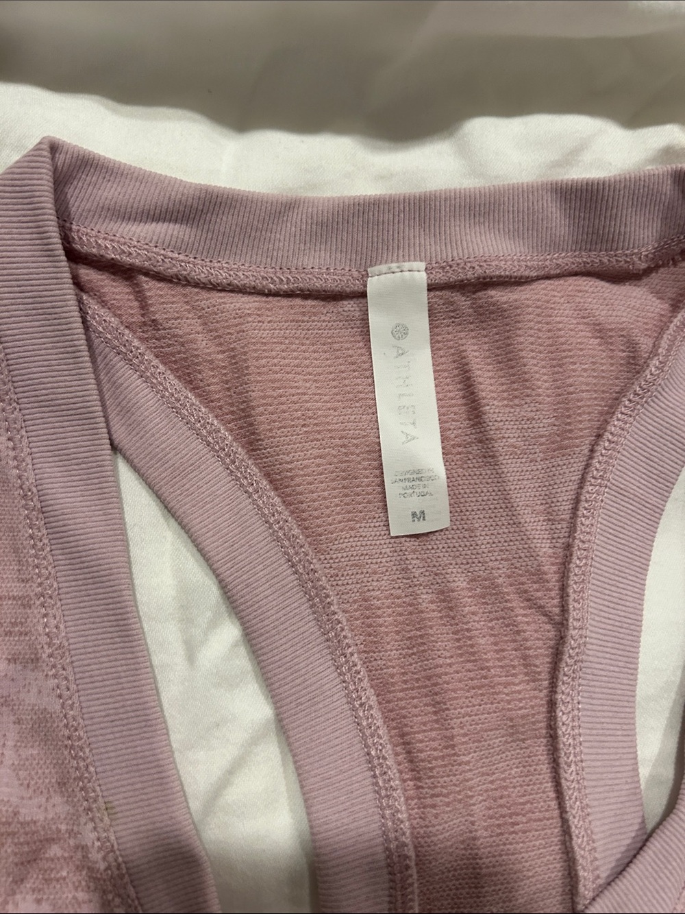 Athleta Mauve Pink Racerback Performance Tank - Picture 2 of 3